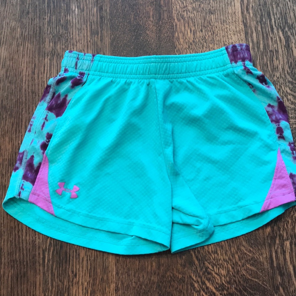 Under Armour teal and purple shorts!